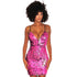 Black Pink Iridescent Reversible Sequins Spaghetti Straps Mini Dress #Bodycon Dress #Mini Dress #Black #Pink
